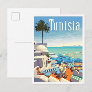 Tunesië Vintage Reizen  Briefkaart