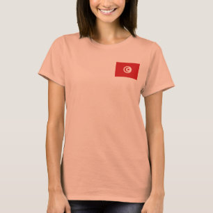 Tunesië Vlag + Landkaart T-shirt