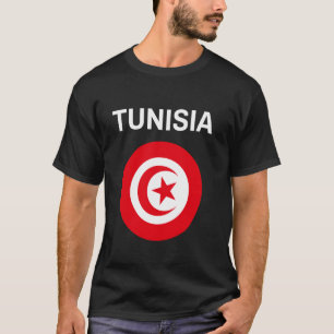 Tunesië Vlag Modern T-shirt
