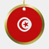 Tunesië Vlag Ornament (Achterkant)