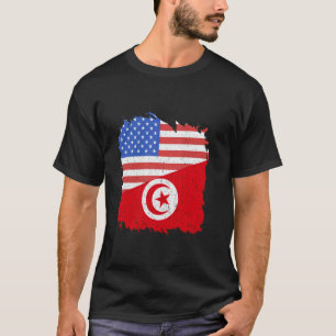 Tunesië Vlag Tunesische Trots Amerika Vintage Tune T-shirt