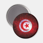 Tunesië Vlag Vuurwerk Magneet (Voorkant / Achterkant)
