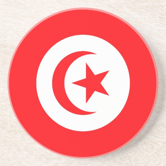 Tunesië Zandsteen Onderzetter (Voorkant)