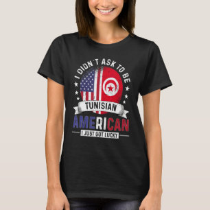 Tunesisch Amerikaanse landen vlaggen trots Tunesië T-shirt