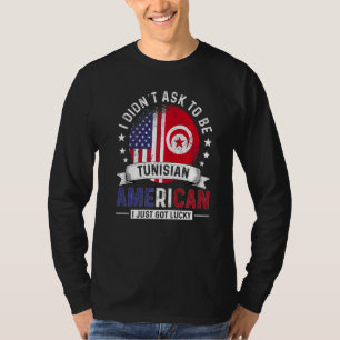 Tunesisch Amerikaanse landen vlaggen trots Tunesië T-shirt