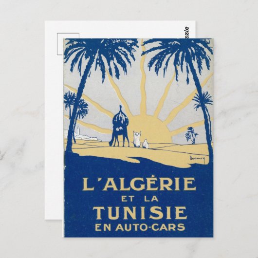  Tunesisch Briefkaart (Voorkant / Achterkant)