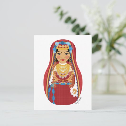 Tunesisch Matryoshka Briefkaart (Staand voorkant)