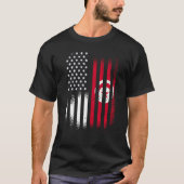 Tunesische Amerikaans erfgoed Maand Tunesië Patrio T-shirt (Voorkant)