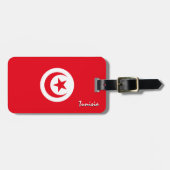 Tunesische Bagagelabels, patriottische Tunesische Bagagelabel (Voorkant horizontaal)