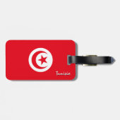 Tunesische Bagagelabels, patriottische Tunesische Bagagelabel (Achterkant horizontaal)
