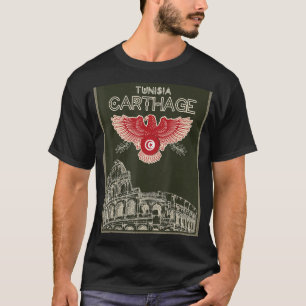 Tunesische carthage-voetbalteam 2022 t-shirt