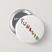 Tunesische Chili Peppers Ronde Button 5,7 Cm (Voorkant /achterkant)