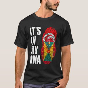 Tunesische en Grenadische mix erfgoed DNA vlag T-shirt