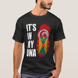 Tunesische en Grenadische mix erfgoed DNA vlag T-shirt