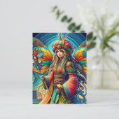 Tunesische fee briefkaart (Staand voorkant)