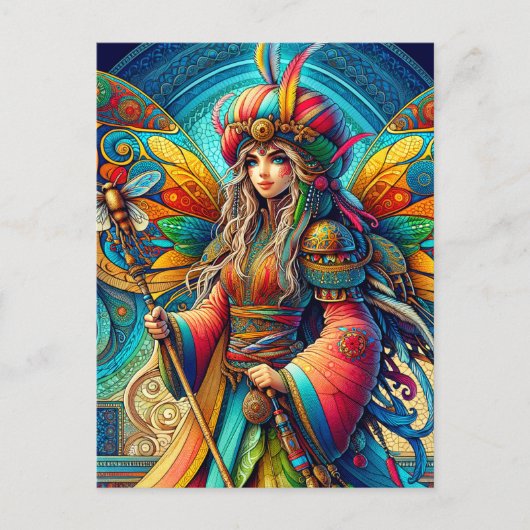 Tunesische fee briefkaart (Voorkant)