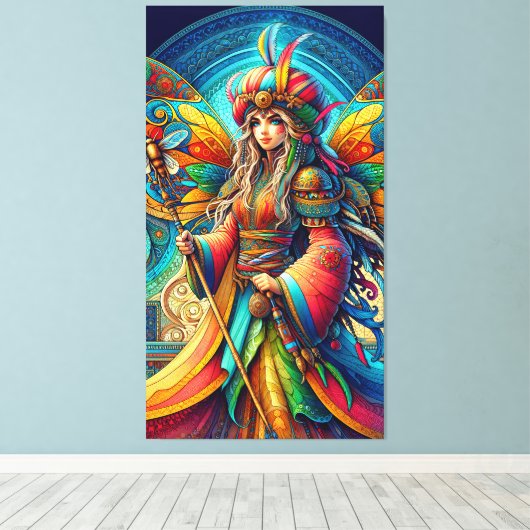 Tunesische fee canvas afdruk (Insitu (Houten vloer))