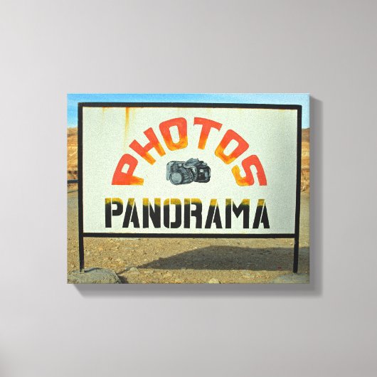 Tunesische fotostop canvas afdruk (Voorkant)
