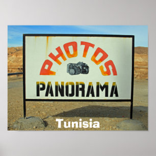 Tunesische fotostop poster