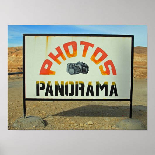 Tunesische fotostop poster (Voorkant)