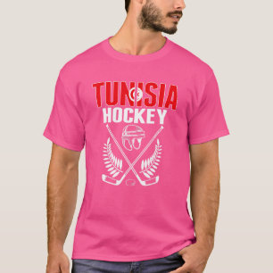Tunesische ijshockeyfans trots Tunesische hockeypl T-shirt