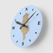 Tunesische kaartklok ronde klok (Hoek)