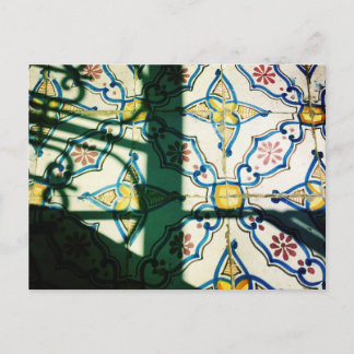Tunesische keramische tegels briefkaart