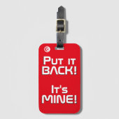 Tunesische nationale vlag Funny Patriotic Bagagelabel (Voorkant (verticaal))