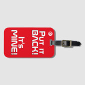 Tunesische nationale vlag Funny Patriotic Bagagelabel (Voorkant (horizontaal))