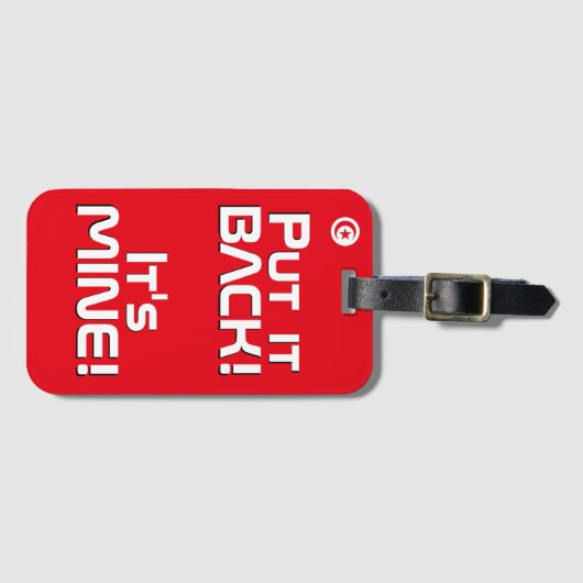 Tunesische nationale vlag Funny Patriotic Bagagelabel (Voorkant (horizontaal))