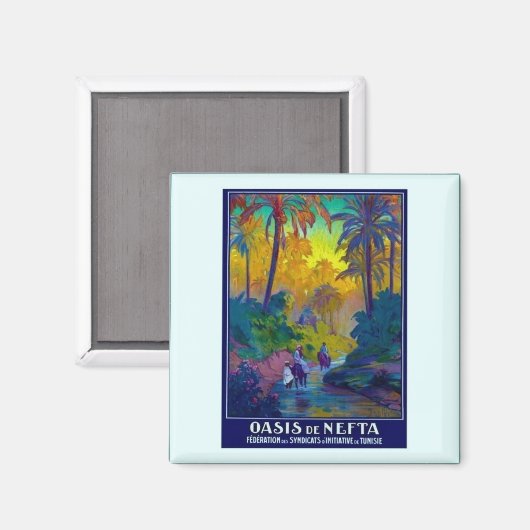  Tunesische oase Magneet (Voorkant / Achterkant)