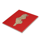 Tunesische plattegrond tegeltje (Zijkant)