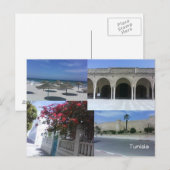 Tunesische postkaart (Voorkant / Achterkant)