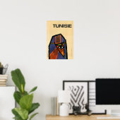 Tunesische reizen teruggezet poster (Thuiskantoor)