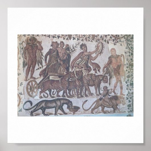 Tunesische Romeinse mozaïeken Poster (Voorkant)