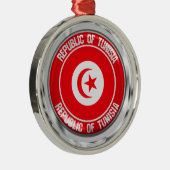 Tunesische ronde Emblem Metalen Ornament (Rechts)