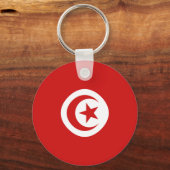 Tunesische Sleutelhanger van de vlag van een visse (Voorkant)