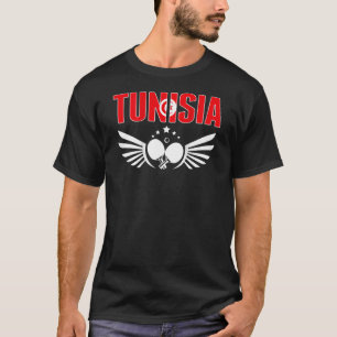 Tunesische Tennis ondersteunt Tunesische pingpong T-shirt