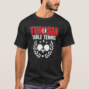 Tunesische Tennis Tunesische pingpongteam onderste T-shirt