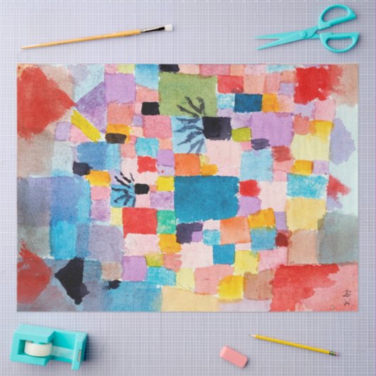 Tunesische tuin, Klee Tissuepapier (Craft)