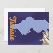 Tunesische vintage-reisprint (Voorkant / Achterkant)