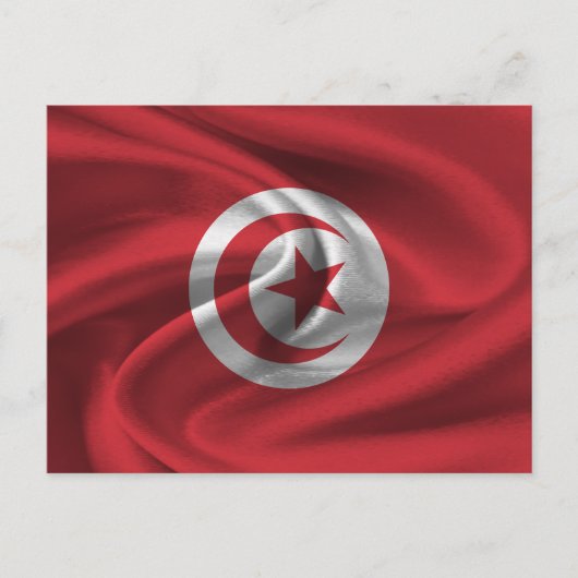 Tunesische vlag briefkaart (Voorkant)