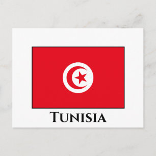 Tunesische vlag briefkaart