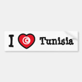 Tunesische vlag bumpersticker (Voorkant)