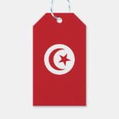 Tunesische vlag cadeaulabel (Voorkant)