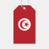 Tunesische vlag cadeaulabel (Achterkant)