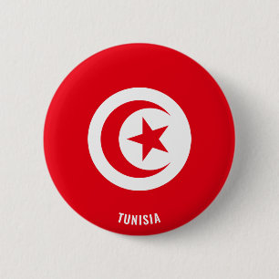 Tunesische vlag Cute Patriotic Ronde Button 5,7 Cm