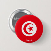 Tunesische vlag Cute Patriotic Ronde Button 5,7 Cm (Voorkant /achterkant)