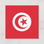 Tunesische vlag Emblem Informatiekaartje (Voorkant)