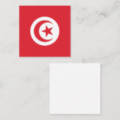 Tunesische vlag Emblem Informatiekaartje (Voorkant / Achterkant)